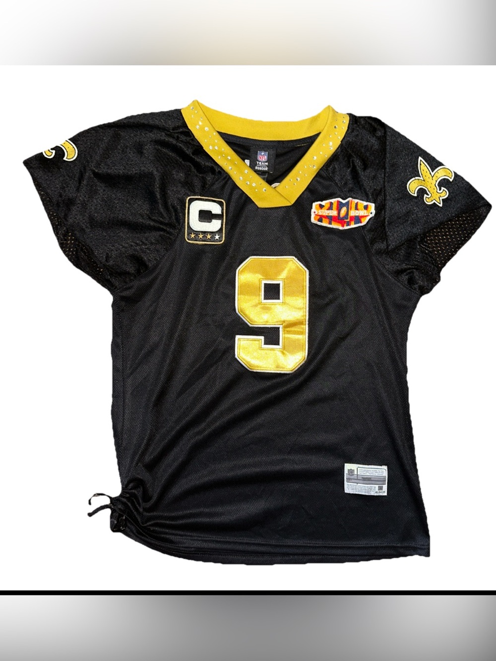 Drew Brees New Orleans Saints Women XL  Stitched Jersey 2010 Super Bowl XLIV NFL